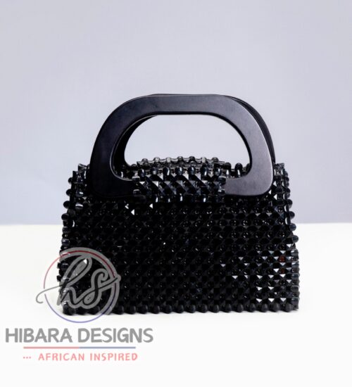 Onyx’s Nzazai Beaded  Wooden Handle Bag