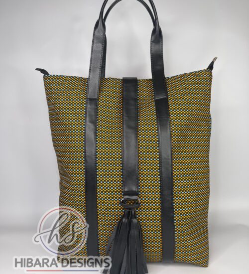 Moth Oversized  Bag with Leather Tassel