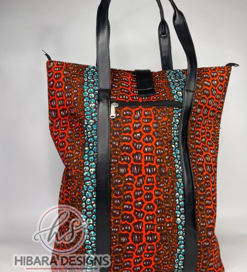 Marble Oversized Nurses Bag with Leather Tassel