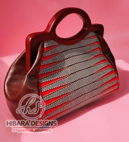 Adaanna Vintage Wooden Handle Bag