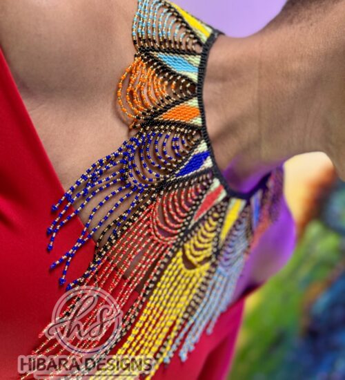 Cece Fringle Beaded Necklace