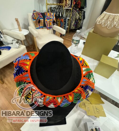 Cece Beaded Necklace (Orange RYGB)