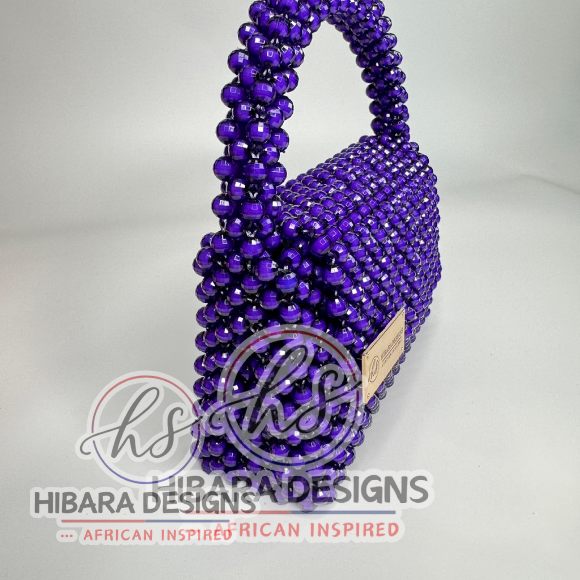 Yeka purple Beaded Bag