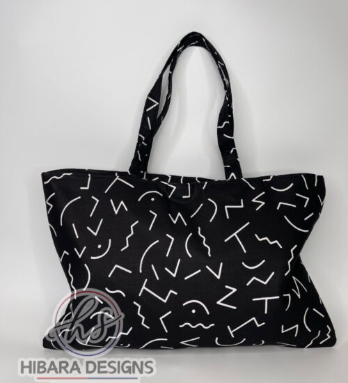 Noir Print Totes Bag