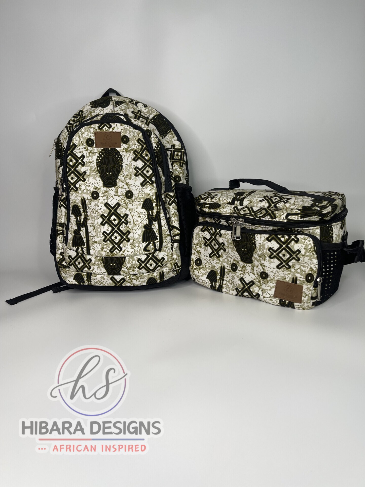 Division Mask Print Backpack