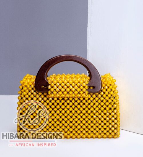 Golden’s Nzazai Beaded  Wooden Handle Bag