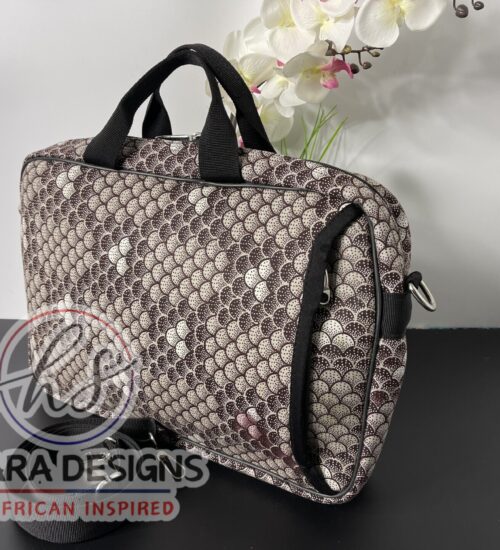 Androgynous Ankara Print Laptop Bag