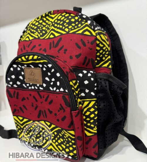 Yellow and Red Small Backpack