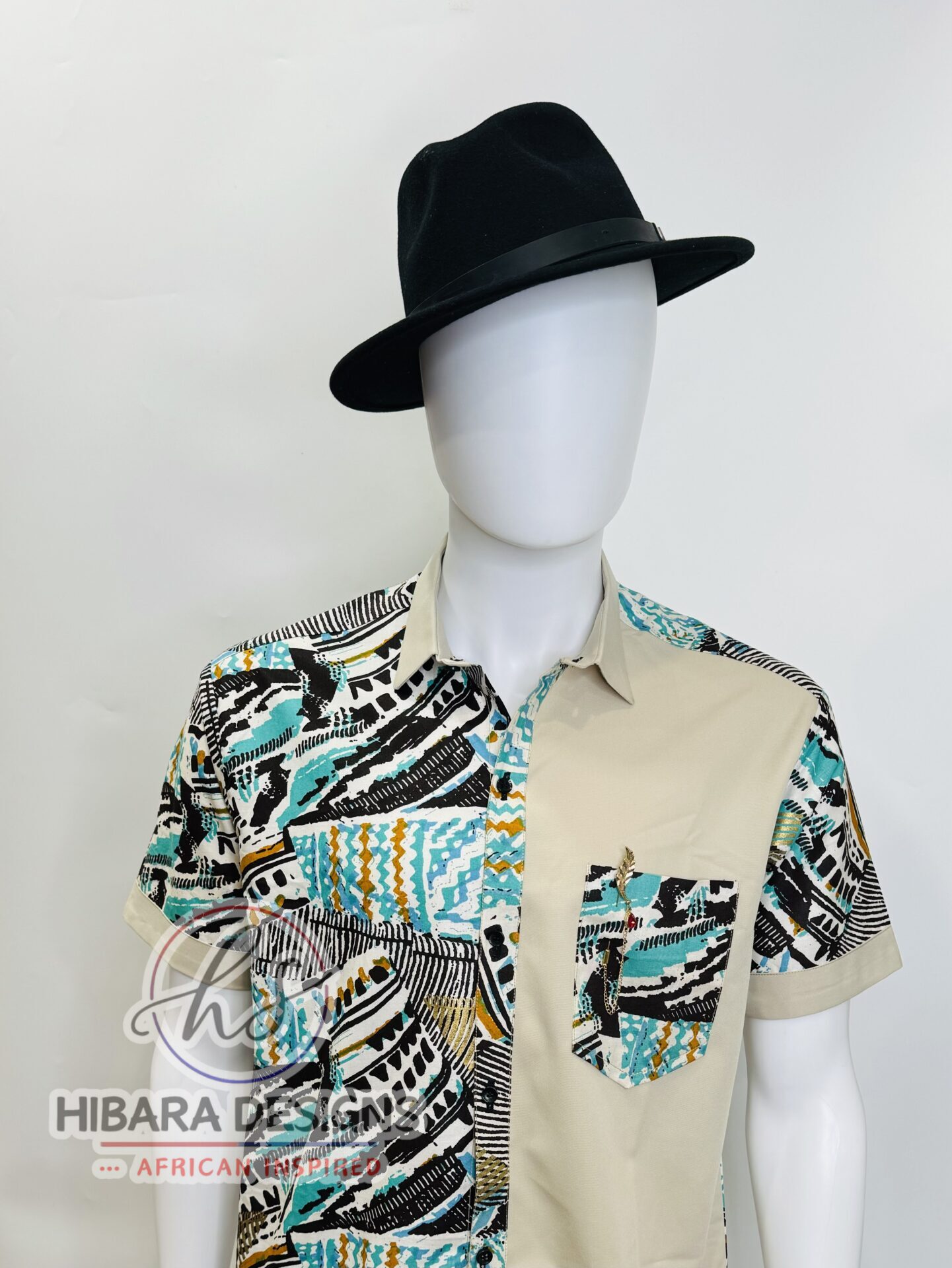 leaf ruby gem Brooch (gold Silver) - Image 2