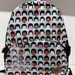 Woman Faces Small Backpack