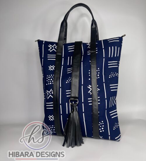 Blue Tribe Oversized Bag with Leather Tassel