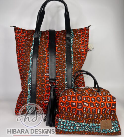 Marble Oversized Nurses Bag with Signature Bag