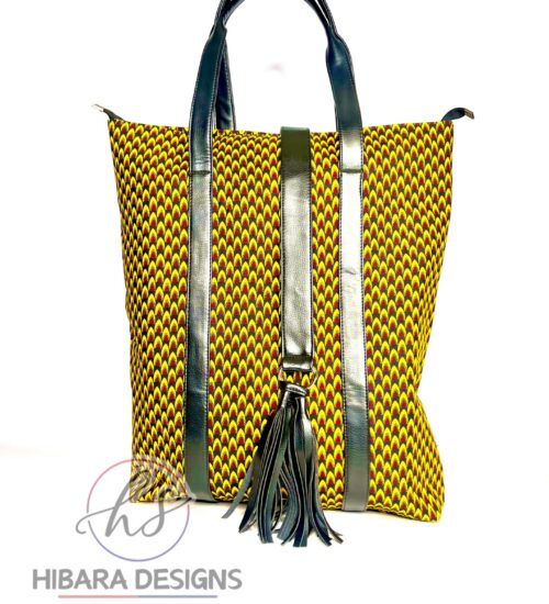 Scale Oversized Nurses Bag with Leather Tassel