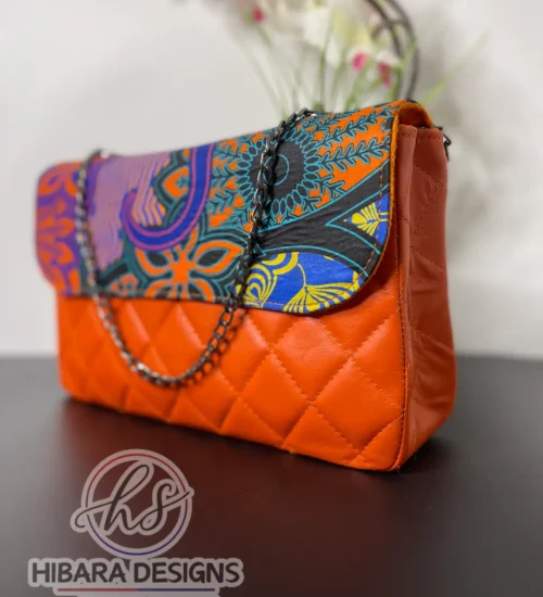 Autumn Print Ify Quilted Leather Bag