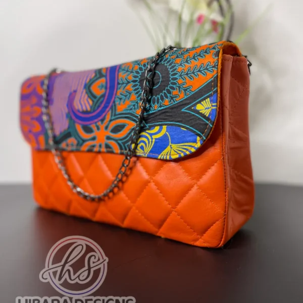 Autumn Print Ify Quilted Leather Bag