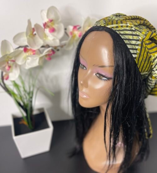 Batik Print Bonnet with Satin ( Medium)