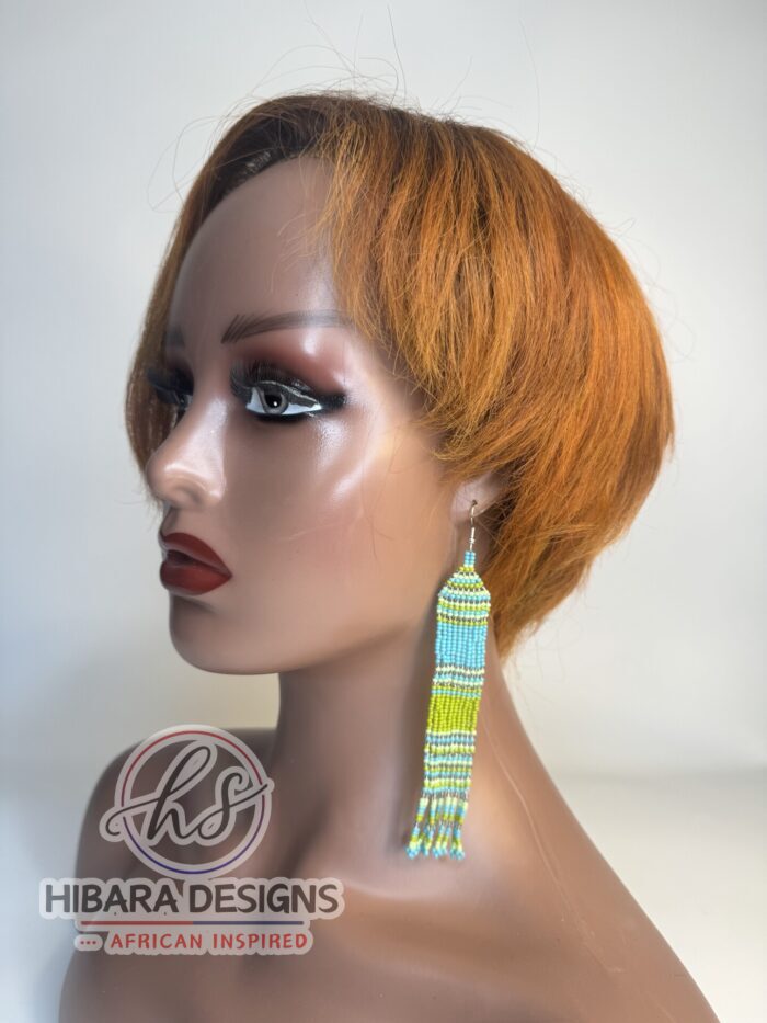 Durra Dangling Beaded Earrings - Image 4