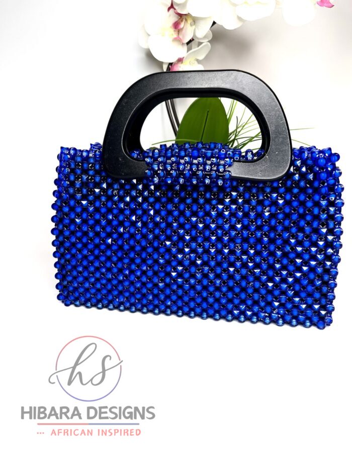 Blue’s Nzazai Beaded  Wooden Handle Bag - Image 2