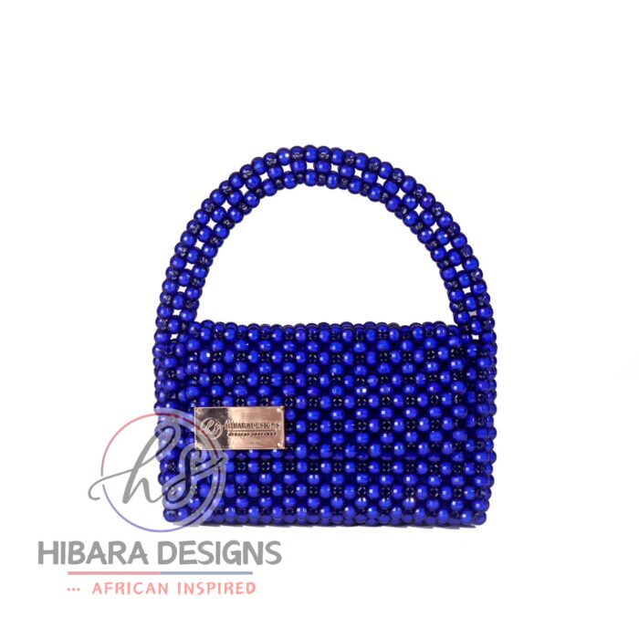 Yeka Blue Beaded Bag