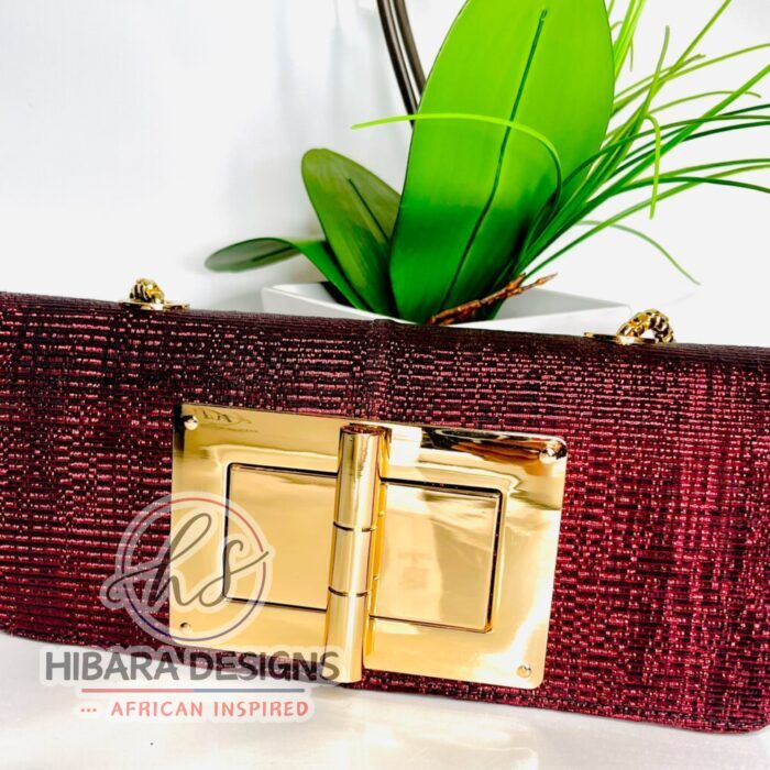 Crimson Sukari Buckle Bag