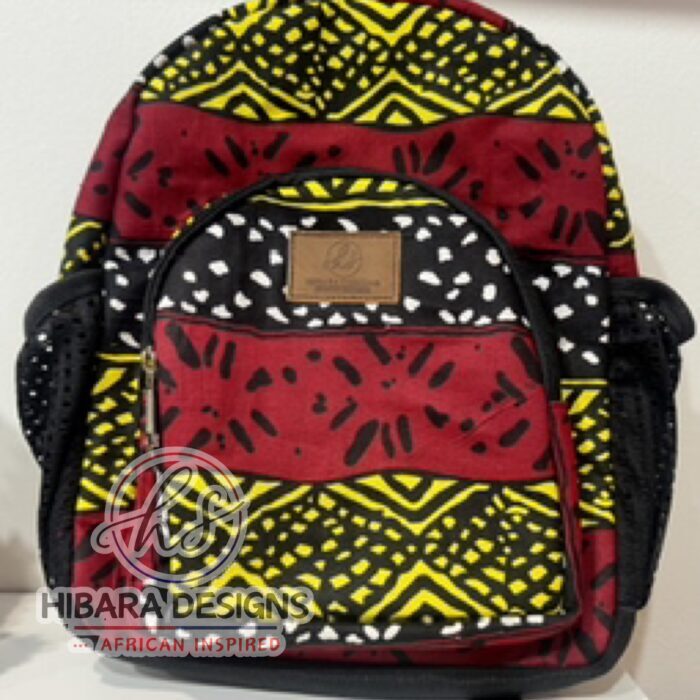 Yellow and Red Small Backpack