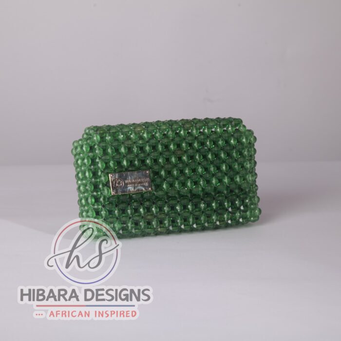 Emerald’s Ooni small Beaded Clutch