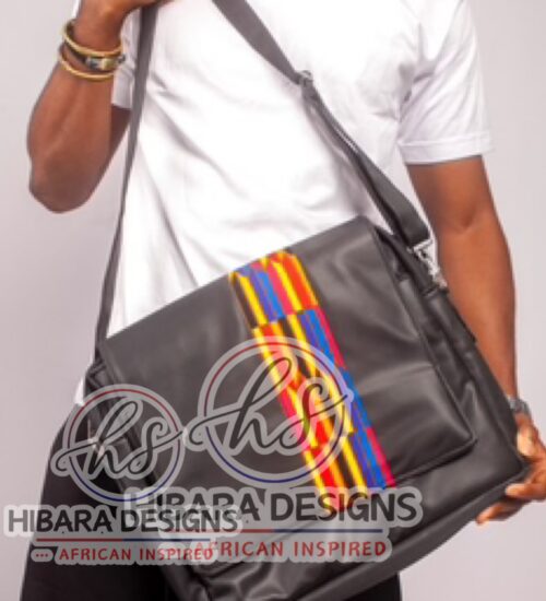 Rainbow Stripes Leather Bag