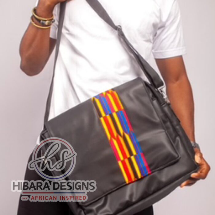 Rainbow Stripes Leather Bag