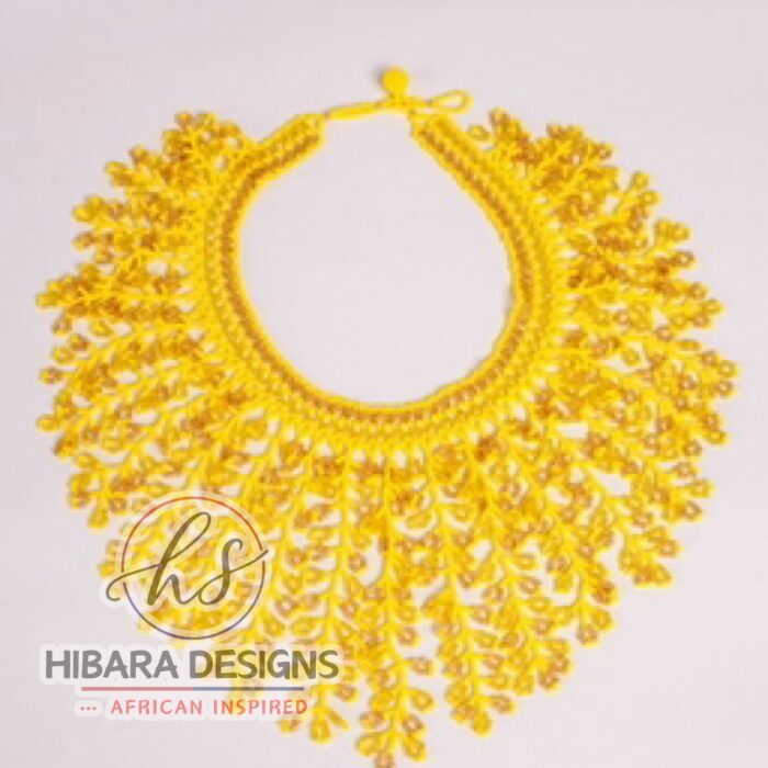 Olori Beaded Necklace (Yellow)