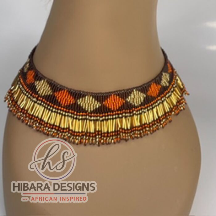 Thandi Beaded Choker Necklaces (Lioness)