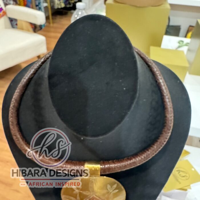 Amanirenas Brown Leather With Bronze Pendant