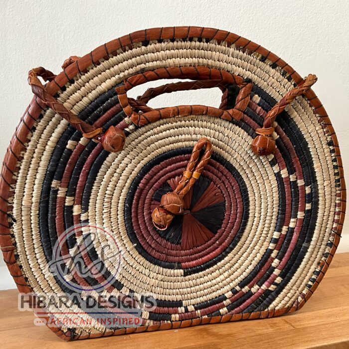 Yarai Orange Basket Handbag