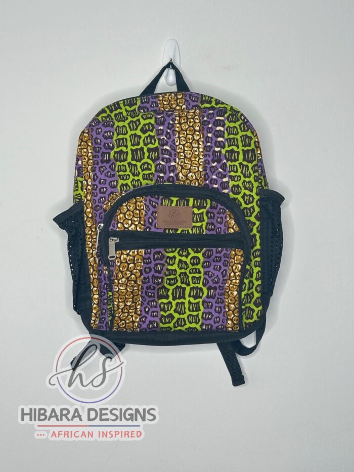 PurpleGreenGold Small Backpack