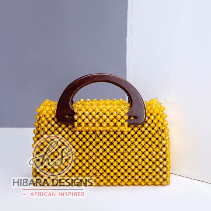 Golden’s Nzazai Beaded  Wooden Handle Bag