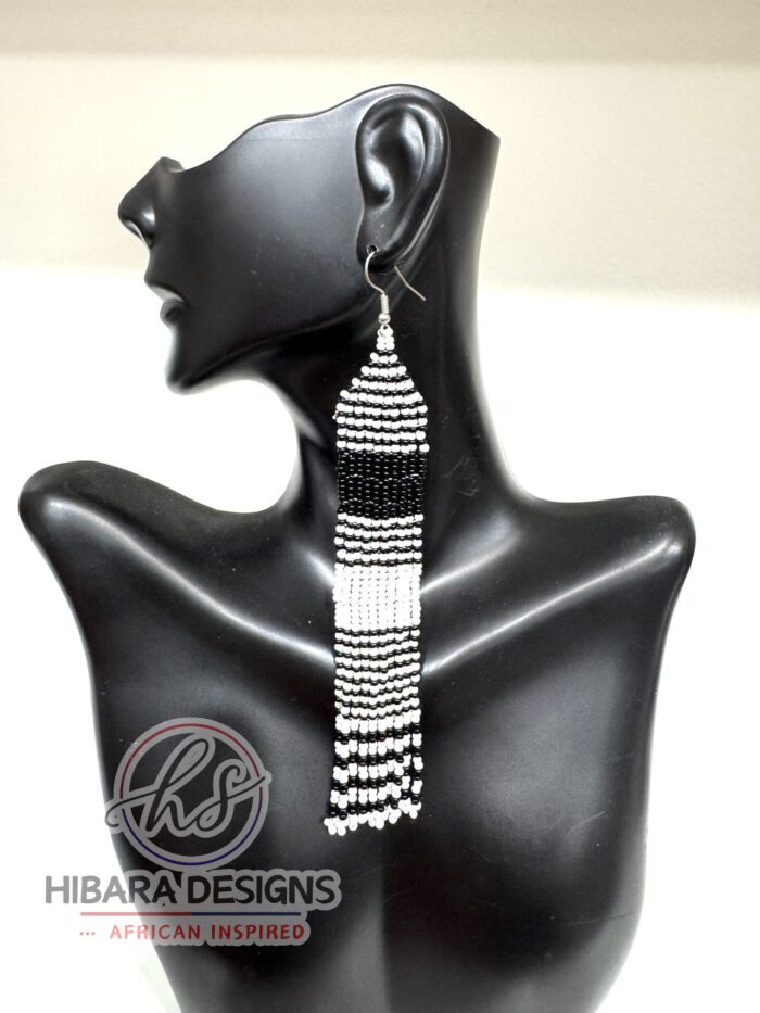 Durra Dangling Beaded Earrings - Image 3